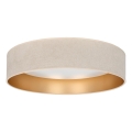 Brilagi - LED плафон VELVET SIMPLE LED/24W/230V 3000K Ø 45 см кремав/златист