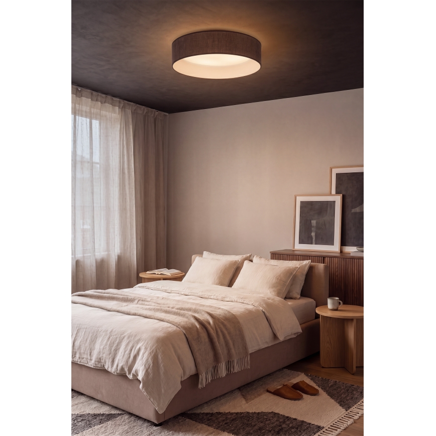 Brilagi - LED плафон VELVET SIMPLE LED/24W/230V 3000K Ø45 см кафяв