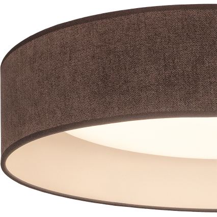 Brilagi - LED плафон VELVET SIMPLE LED/24W/230V 3000K Ø45 см кафяв