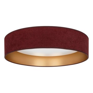 Brilagi - LED плафон VELVET SIMPLE LED/24W/230V 4000K Ø 45 см бордо/злато