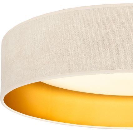 Brilagi - LED плафон VELVET SIMPLE LED/36W/230V 3000K Ø 55 см кремав/златен