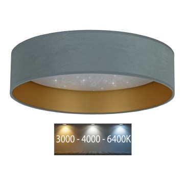 Brilagi - LED Плафон VELVET STAR LED/36W/230V Ø 55 см 3000K/4000K/6400K мента/златист