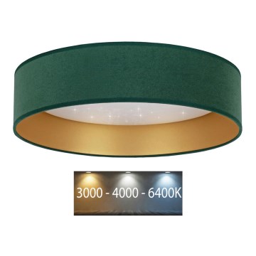 Brilagi - LED Плафон VELVET STAR LED/36W/230V Ø 55 см 3000K/4000K/6400K зелен/златист