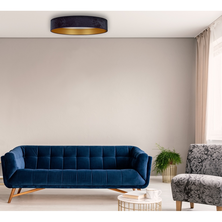 Brilagi - LED Плафон VELVET STAR LED/36W/230V Ø 55 см 3000K/4000K/6400K син/златист