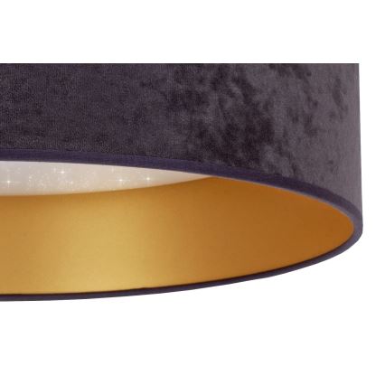 Brilagi - LED Плафон VELVET STAR LED/36W/230V Ø 55 см 3000K/4000K/6400K сив/златист