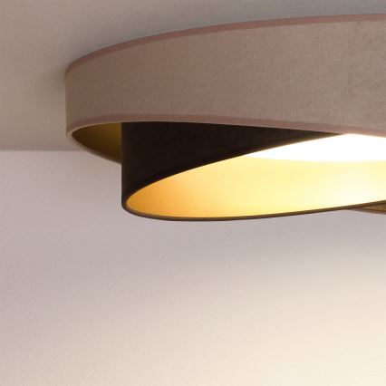 BRILAGI - LED таванно осветително тяло VELVET TWIST LED/24W/230V 4000K Ø 55 см бежово/кафяво/златно