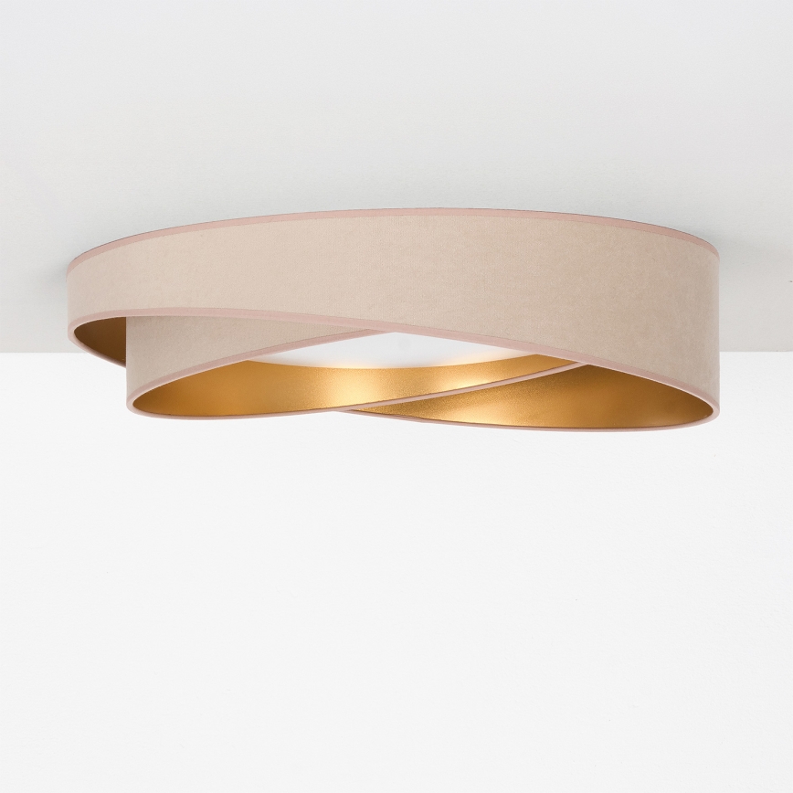 BRILAGI - LED таванно осветително тяло VELVET TWIST LED/24W/230V 4000K Ø 55 см бежово/златно
