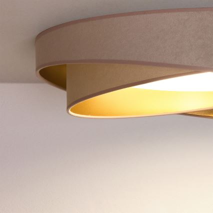BRILAGI - LED таванно осветително тяло VELVET TWIST LED/24W/230V 4000K Ø 55 см бежово/златно