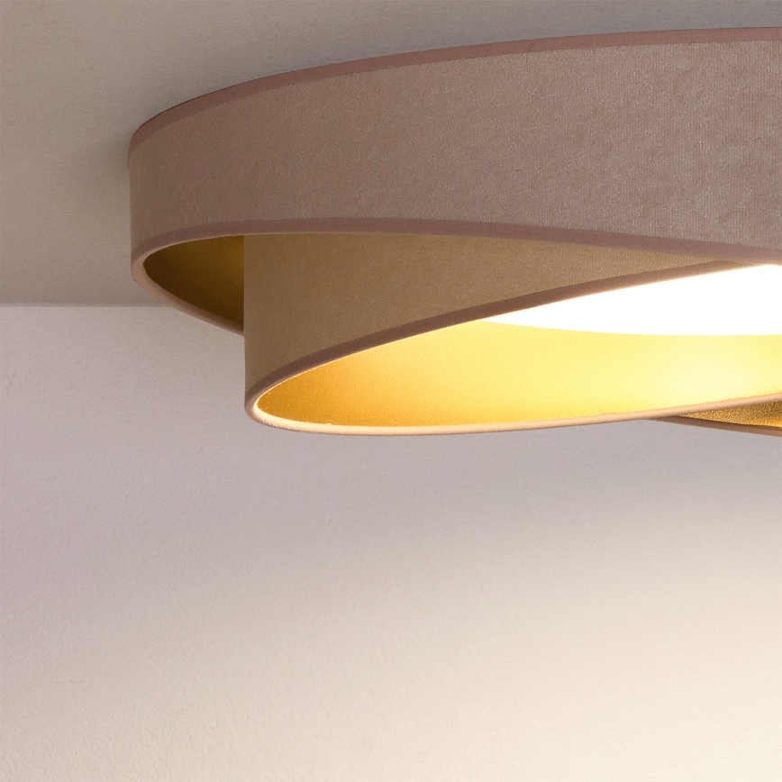 BRILAGI - LED таванно осветително тяло VELVET TWIST LED/24W/230V 4000K Ø 55 см бежово/златно