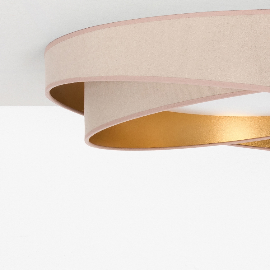 BRILAGI - LED таванно осветително тяло VELVET TWIST LED/24W/230V 4000K Ø 55 см бежово/златно