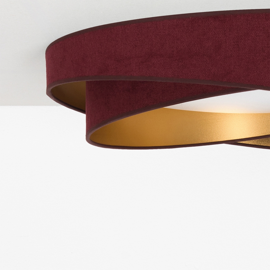 BRILAGI - LED таванно осветително тяло VELVET TWIST LED/24W/230V 4000K Ø 55 cm бордо/златно