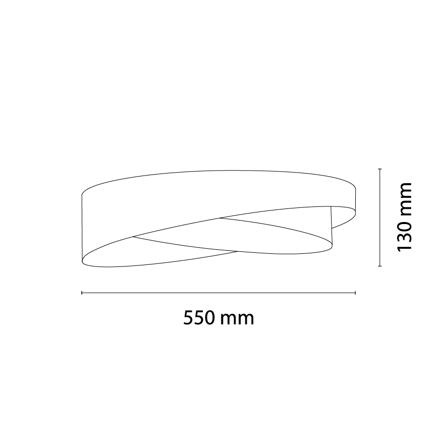 BRILAGI - LED таванно осветително тяло VELVET TWIST LED/24W/230V 4000K Ø 55 cm бордо/златно