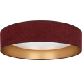 Brilagi - LED плафон VELVET VARI LED/24W/230V 3000/4000/6500K Ø 45 см бордо/златен