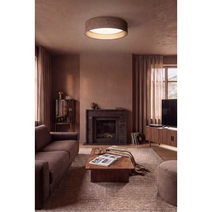 Brilagi - LED плафон VELVET VARI LED/24W/230V 3000/4000/6500K диаметър 45 см кафяв/златист