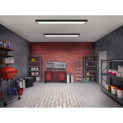 Brilagi - LED Плафон за баня FRAME LED/50W/230V 120x30 см IP44 черен