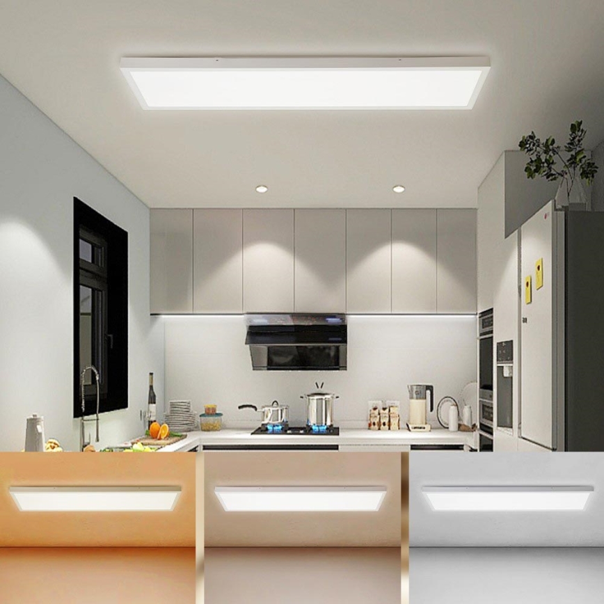 Brilagi - LED Плафон за баня FRAME LED/50W/230V 30x120 см 3000/4000/6000K IP44 бял