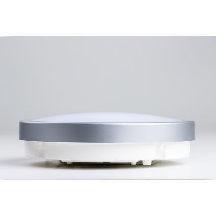 Brilagi - LED Плафон за баня PERA 18W/230V Ø 22 см IP65 сребрист