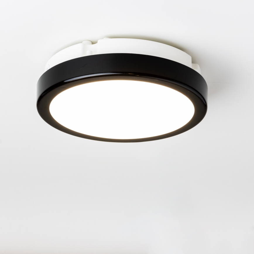 Brilagi - LED Плафон за баня PERA LED/12W/230V Ø 18 см IP65 черен