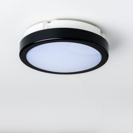Brilagi - LED Плафон за баня PERA LED/12W/230V Ø 18 см IP65 черен