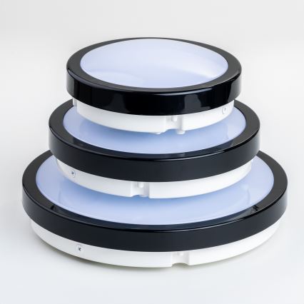 Brilagi - LED Плафон за баня PERA LED/12W/230V Ø 18 см IP65 черен