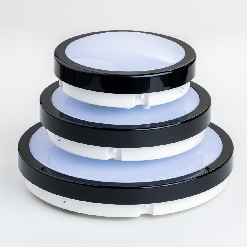 Brilagi - LED Плафон за баня PERA LED/12W/230V Ø 18 см IP65 черен