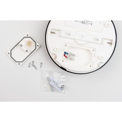 Brilagi - LED Плафон за баня PERA LED/18W/230V Ø 22 см IP65 черен
