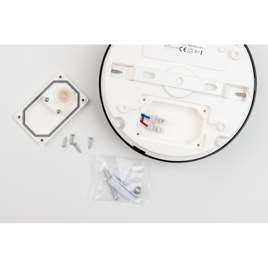 Brilagi - LED Плафон за баня PERA LED/18W/230V Ø 22 см IP65 черен