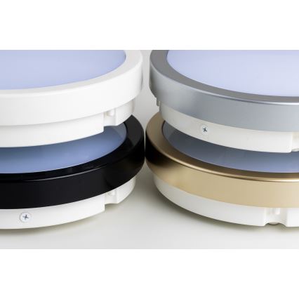 Brilagi - LED Плафон за баня PERA LED/18W/230V Ø 22 см IP65 черен