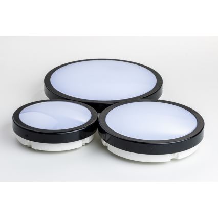 Brilagi - LED Плафон за баня PERA LED/18W/230V Ø 22 см IP65 черен