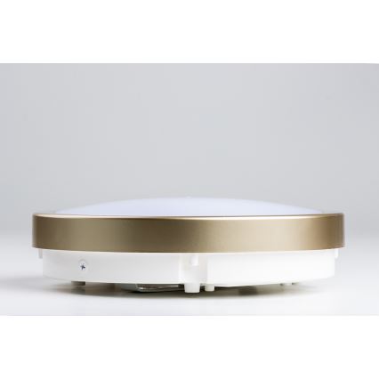 Brilagi - LED Плафон за баня PERA LED/18W/230V Ø 22 см IP65 златист