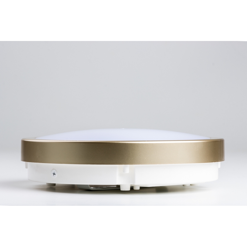 Brilagi - LED Плафон за баня PERA LED/18W/230V Ø 22 см IP65 златист