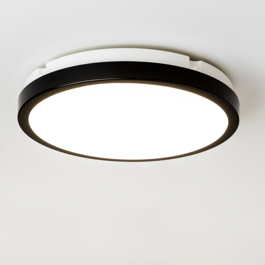 Brilagi - LED Плафон за баня PERA LED/24W/230V Ø 28 см IP65 черен
