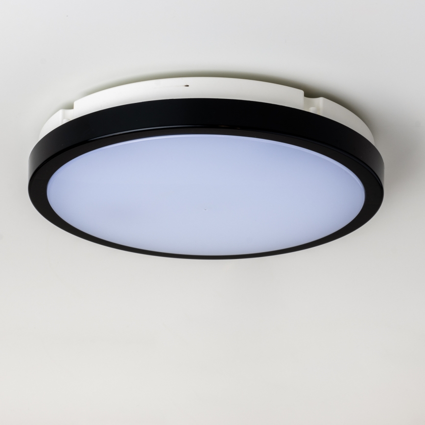 Brilagi - LED Плафон за баня PERA LED/24W/230V Ø 28 см IP65 черен