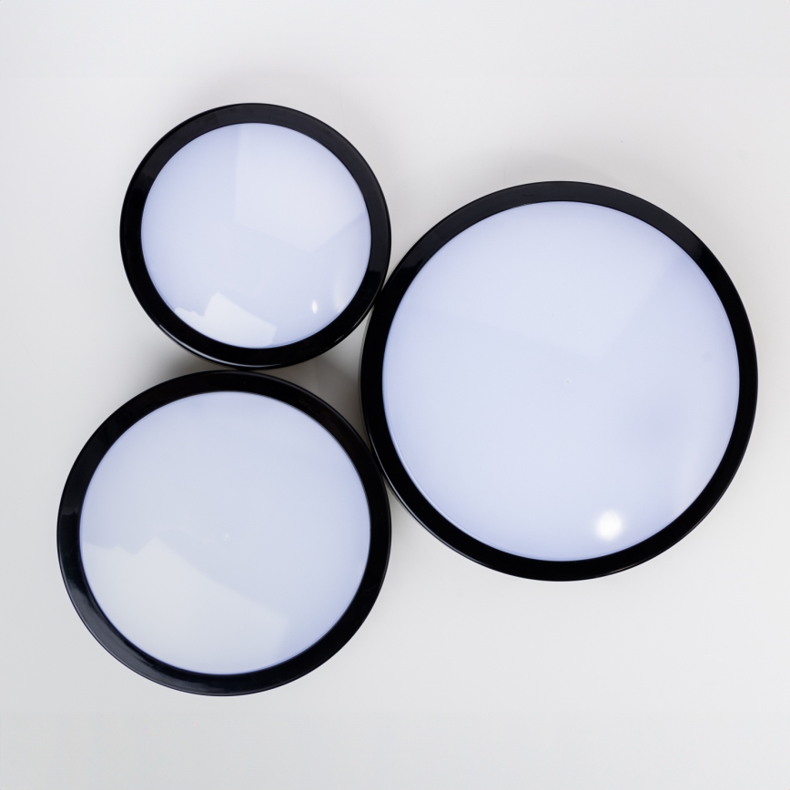 Brilagi - LED Плафон за баня PERA LED/24W/230V Ø 28 см IP65 черен