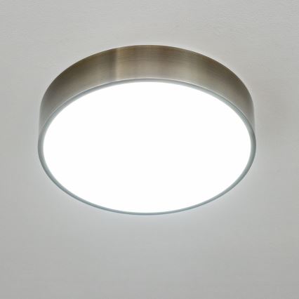Brilagi - LED таванно осветително тяло за баня POOL LED/24W/230V 3000/4000/5500K Ø 30 cm IP54 месинг
