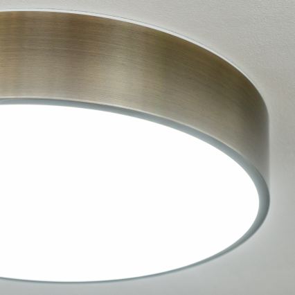 Brilagi - LED таванно осветително тяло за баня POOL LED/24W/230V 3000/4000/5500K Ø 30 cm IP54 месинг