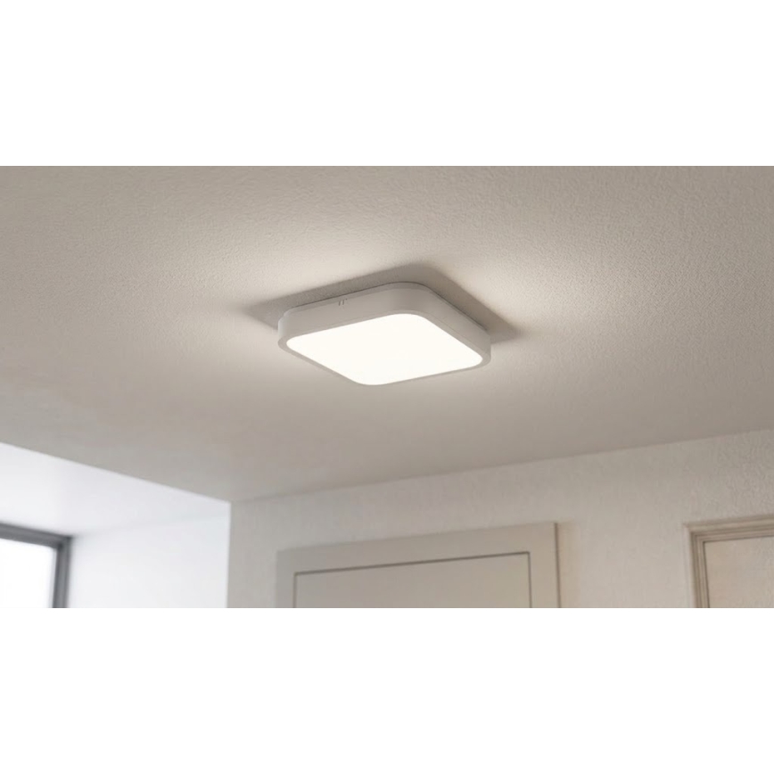 BRILAGI - LED таванно осветително тяло за баня със сензор ZENNA LED/18W/230V 28,5x28,5 cm IP44 бяло + дистанционно управление