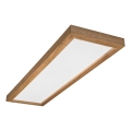 Brilagi - LED Плафон за баня WOODY FRAME LED/50W/230V 120x30 см IP44 дъб