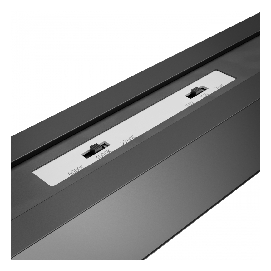 Brilagi - LED повърхностно монтиран таванен плафон FULLDAY LED/10/15/20W/230V 2700/4000/6000K 60 cm UGR19 черен