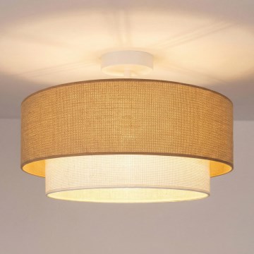 Brilagi - LED плафонен полилей BOHO ECO 1xE27/10W/230V Ø 40 см бежово/кремаво