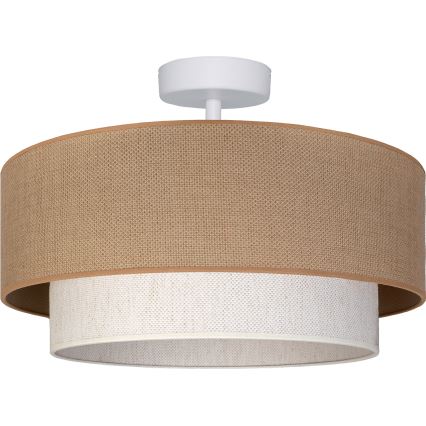 Brilagi - LED плафонен полилей BOHO ECO 1xE27/10W/230V Ø 40 см бежово/кремаво