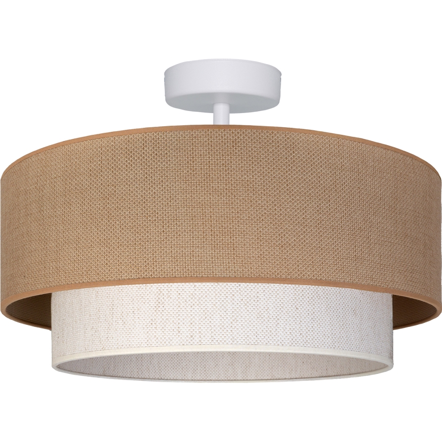 Brilagi - LED плафонен полилей BOHO ECO 1xE27/10W/230V Ø 40 см бежово/кремаво