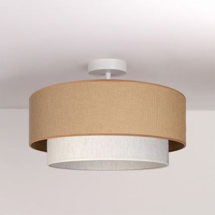 Brilagi - LED плафонен полилей BOHO ECO 1xE27/10W/230V Ø 40 см бежово/кремаво