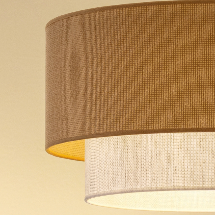 Brilagi - LED плафонен полилей BOHO ECO 1xE27/10W/230V Ø 40 см бежово/кремаво