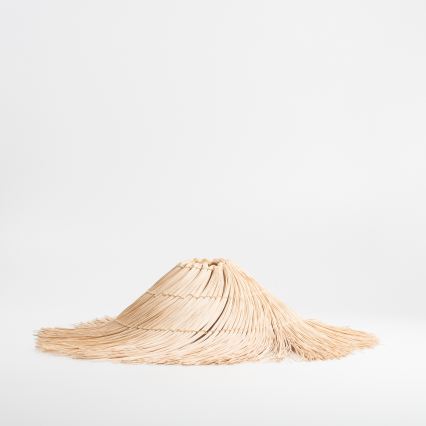 Brilagi - LED плафонен полилей CERIA BOHO 1xE27/40W/230V Ø 70 см, ратан/дъб