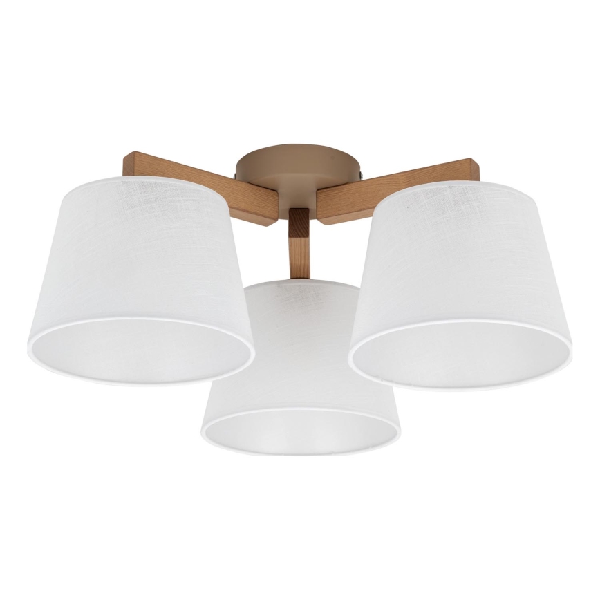 BRILAGI - LED плафонен полилей LATTE SABIA 3xE27/15W/230V бор/бял