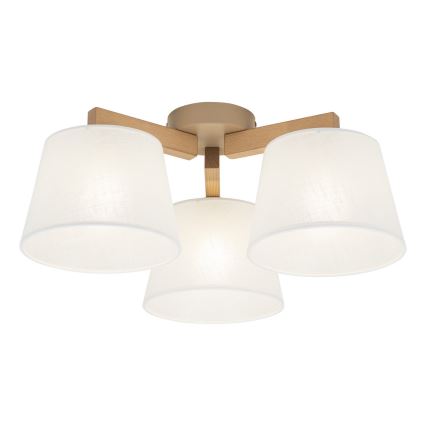 BRILAGI - LED плафонен полилей LATTE SABIA 3xE27/15W/230V бор/бял