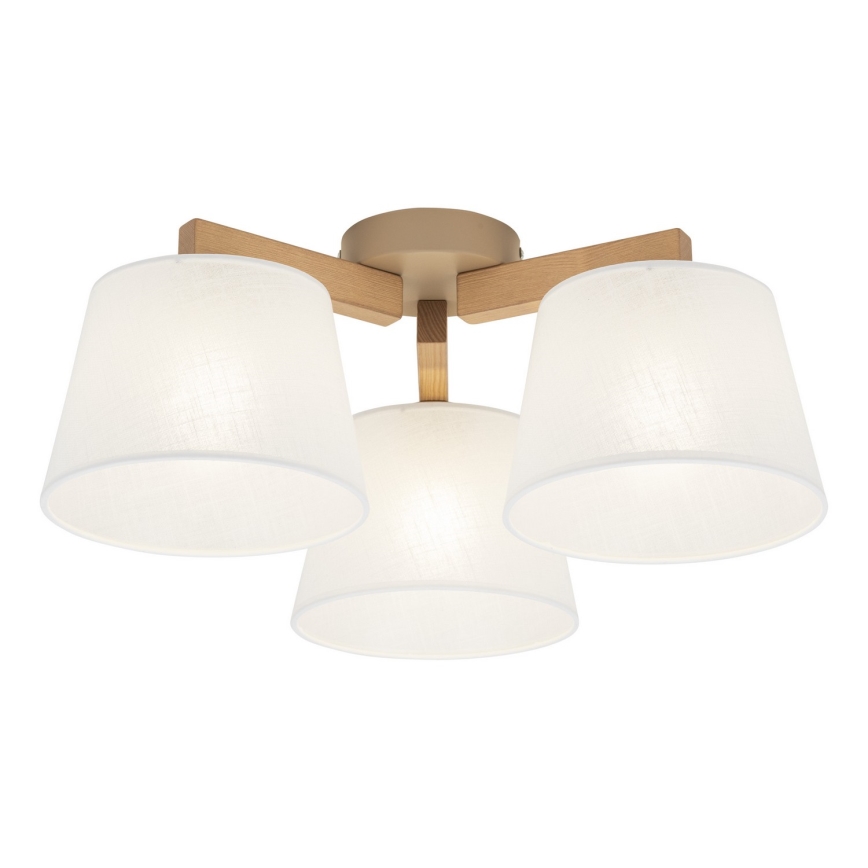 BRILAGI - LED плафонен полилей LATTE SABIA 3xE27/15W/230V бор/бял