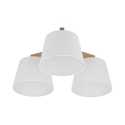 BRILAGI - LED плафонен полилей LATTE SABIA 3xE27/15W/230V бор/бял