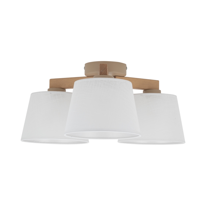 BRILAGI - LED плафонен полилей LATTE SABIA 3xE27/15W/230V бор/бял